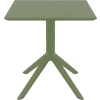SKY OLIVE GREEN 70X70X74εκ. ΤΡΑΠΕΖΙ ΠΟΛ/ΝΙΟΥ